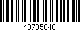 Código de barras (EAN, GTIN, SKU, ISBN): '40705840'