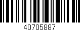 Código de barras (EAN, GTIN, SKU, ISBN): '40705887'