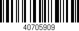 Código de barras (EAN, GTIN, SKU, ISBN): '40705909'