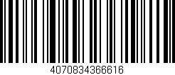 Código de barras (EAN, GTIN, SKU, ISBN): '4070834366616'