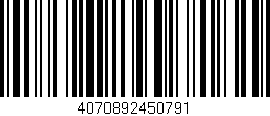 Código de barras (EAN, GTIN, SKU, ISBN): '4070892450791'