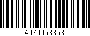 Código de barras (EAN, GTIN, SKU, ISBN): '4070953353'