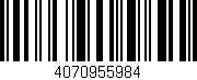 Código de barras (EAN, GTIN, SKU, ISBN): '4070955984'