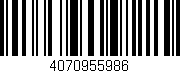Código de barras (EAN, GTIN, SKU, ISBN): '4070955986'
