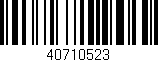 Código de barras (EAN, GTIN, SKU, ISBN): '40710523'