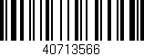 Código de barras (EAN, GTIN, SKU, ISBN): '40713566'