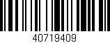 Código de barras (EAN, GTIN, SKU, ISBN): '40719409'