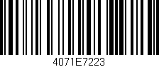 Código de barras (EAN, GTIN, SKU, ISBN): '4071E7223'