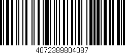 Código de barras (EAN, GTIN, SKU, ISBN): '4072389804087'