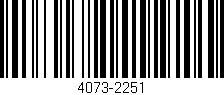 Código de barras (EAN, GTIN, SKU, ISBN): '4073-2251'