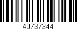 Código de barras (EAN, GTIN, SKU, ISBN): '40737344'