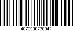 Código de barras (EAN, GTIN, SKU, ISBN): '4073980770047'