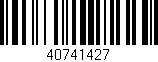 Código de barras (EAN, GTIN, SKU, ISBN): '40741427'