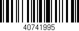 Código de barras (EAN, GTIN, SKU, ISBN): '40741995'