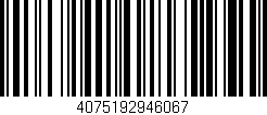Código de barras (EAN, GTIN, SKU, ISBN): '4075192946067'