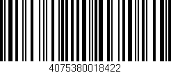 Código de barras (EAN, GTIN, SKU, ISBN): '4075380018422'