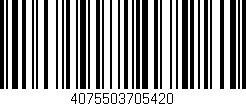 Código de barras (EAN, GTIN, SKU, ISBN): '4075503705420'