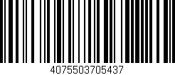Código de barras (EAN, GTIN, SKU, ISBN): '4075503705437'