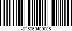 Código de barras (EAN, GTIN, SKU, ISBN): '4075963489885'