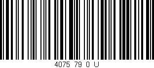 Código de barras (EAN, GTIN, SKU, ISBN): '4075_79_0_U'