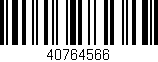 Código de barras (EAN, GTIN, SKU, ISBN): '40764566'