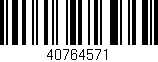 Código de barras (EAN, GTIN, SKU, ISBN): '40764571'