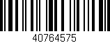 Código de barras (EAN, GTIN, SKU, ISBN): '40764575'