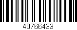 Código de barras (EAN, GTIN, SKU, ISBN): '40766433'