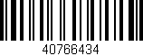 Código de barras (EAN, GTIN, SKU, ISBN): '40766434'