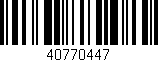 Código de barras (EAN, GTIN, SKU, ISBN): '40770447'