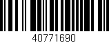 Código de barras (EAN, GTIN, SKU, ISBN): '40771690'
