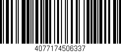 Código de barras (EAN, GTIN, SKU, ISBN): '4077174506337'