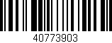 Código de barras (EAN, GTIN, SKU, ISBN): '40773903'
