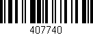 Código de barras (EAN, GTIN, SKU, ISBN): '407740'