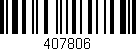 Código de barras (EAN, GTIN, SKU, ISBN): '407806'