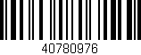 Código de barras (EAN, GTIN, SKU, ISBN): '40780976'