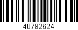 Código de barras (EAN, GTIN, SKU, ISBN): '40782624'