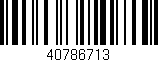 Código de barras (EAN, GTIN, SKU, ISBN): '40786713'