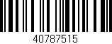 Código de barras (EAN, GTIN, SKU, ISBN): '40787515'