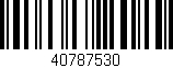 Código de barras (EAN, GTIN, SKU, ISBN): '40787530'