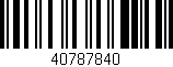 Código de barras (EAN, GTIN, SKU, ISBN): '40787840'