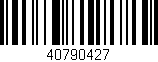 Código de barras (EAN, GTIN, SKU, ISBN): '40790427'