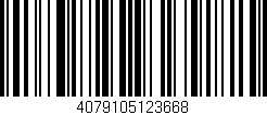 Código de barras (EAN, GTIN, SKU, ISBN): '4079105123668'