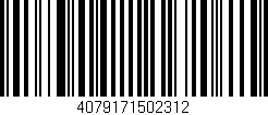 Código de barras (EAN, GTIN, SKU, ISBN): '4079171502312'