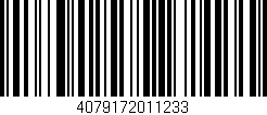Código de barras (EAN, GTIN, SKU, ISBN): '4079172011233'