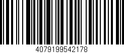Código de barras (EAN, GTIN, SKU, ISBN): '4079199542178'