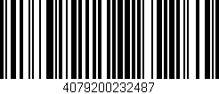 Código de barras (EAN, GTIN, SKU, ISBN): '4079200232487'