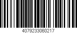 Código de barras (EAN, GTIN, SKU, ISBN): '4079233060217'