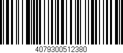 Código de barras (EAN, GTIN, SKU, ISBN): '4079300512380'