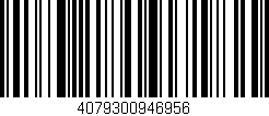 Código de barras (EAN, GTIN, SKU, ISBN): '4079300946956'